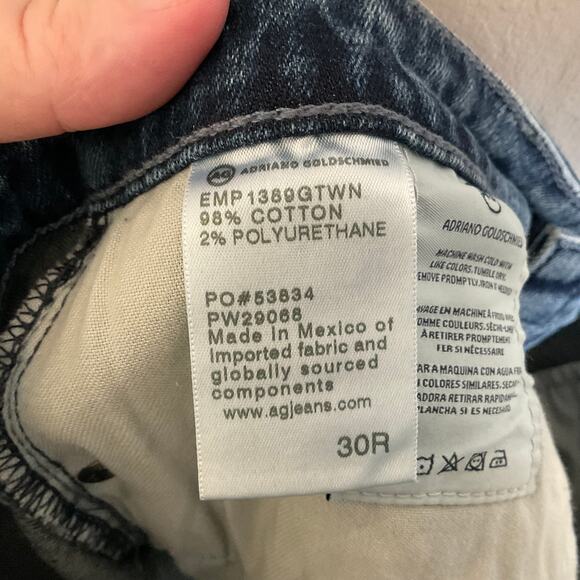 AG Adriano Goldschmied Super Skinny Legging Ankle Jeans - Size 30 - Picture 6 of 7